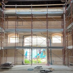 ex Rossani questa mattina sopralluogo del sindaco sul cantiere della nuova sede dellAccademia di Belle arti e su piazza dArti