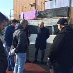 sopralluogo dellass Galasso nel giardino Triggiani