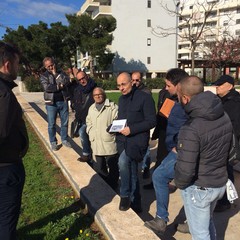 sopralluogo dellass Galasso nel giardino Triggiani