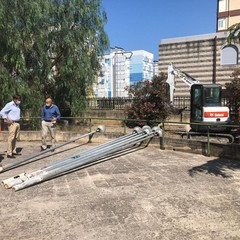 al via i lavori per impianto di illuminazione nel giardino tra via Caladarola via dei Caduti Partigiani