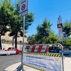 Ztl a Bari Vecchia: posizionati banner nei pressi del varco del Castello