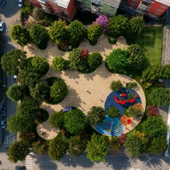 render progetto giardino don Tonino Bello