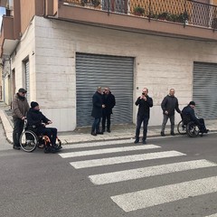 eliminazione barriere architettoniche a Ceglie sopralluogo di Galasso