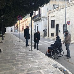 eliminazione barriere architettoniche a Ceglie sopralluogo di Galasso