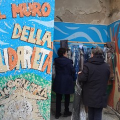 Il dono dei Lions al muro della solidarietà di InConTra
