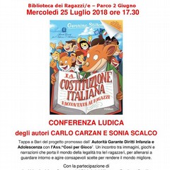 conferenza ludica alla biblioteca dei ragazzi/e