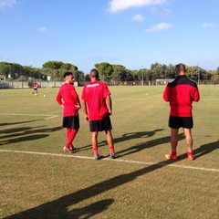 SSC Bari, allenamento sul campo dell'antistadio