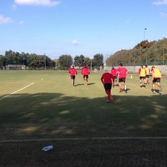 SSC Bari, allenamento sul campo dell'antistadio