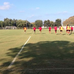 SSC Bari, allenamento sul campo dell'antistadio