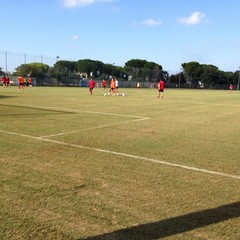 SSC Bari, allenamento sul campo dell'antistadio