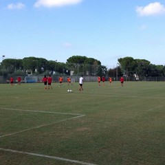 SSC Bari, allenamento sul campo dell'antistadio