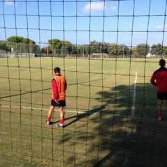 SSC Bari, allenamento sul campo dell'antistadio