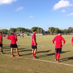 SSC Bari, allenamento sul campo dell'antistadio