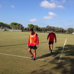 SSC Bari, allenamento sul campo dell'antistadio