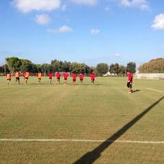 SSC Bari, allenamento sul campo dell'antistadio