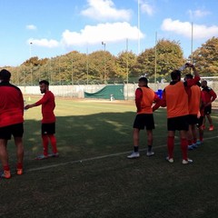 SSC Bari, allenamento sul campo dell'antistadio