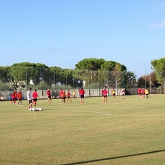 SSC Bari, allenamento sul campo dell'antistadio