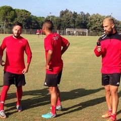 SSC Bari, allenamento sul campo dell'antistadio