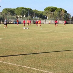 SSC Bari, allenamento sul campo dell'antistadio