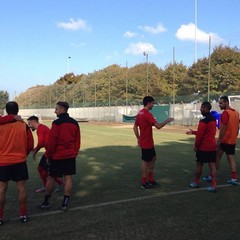 SSC Bari, allenamento sul campo dell'antistadio