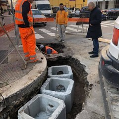 Ultimi lavori in via Re David