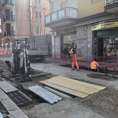 Ultimi lavori in via Re David