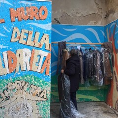 Il dono dei Lions al muro della solidarietà di InConTra