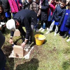 Palestra scuola Cirielli, posata la prima pietra