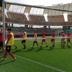 L'allenamento al San Nicola