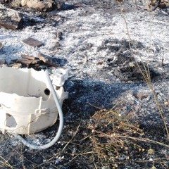 Incendio rifiuti a San Girolamo