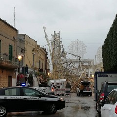 crollo luminarie san trifone