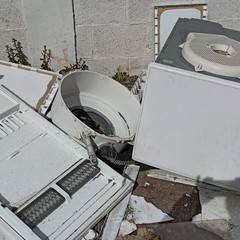 Elettrodomestici abbandonati nella zona industriale di Bari, scattano sequestro e denuncia