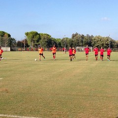 SSC Bari, allenamento sul campo dell'antistadio