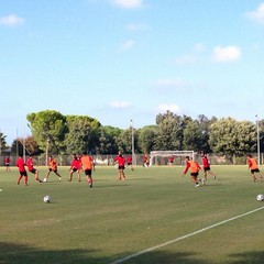 SSC Bari, allenamento sul campo dell'antistadio