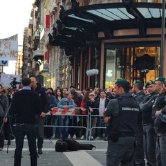 La manifestazione contro Salvini a Bari