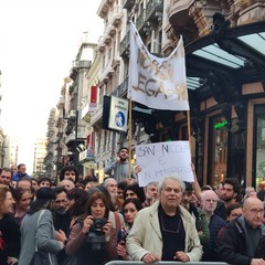 La manifestazione contro Salvini a Bari