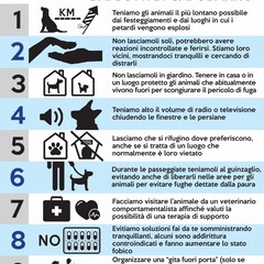 Capodanno decalogo animali