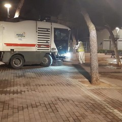 bari di notte amiu pulizia strade