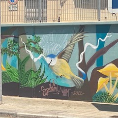 Dettaglio murale su biodiversit