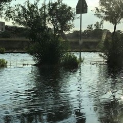 Strade allagate a Bari