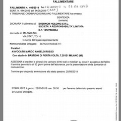 La dichiarazione di fallimento