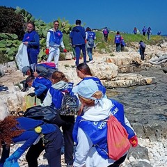 Mola di Bari, 185 kg di rifiuti raccolti: 90 volontari in azione tra trekking e cleanup