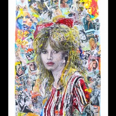 Icons Brigitte Bardot tecn mista su tavola x cm anno autore Vincenzo Mascoli