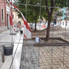 Il cantiere di piazza Redentore