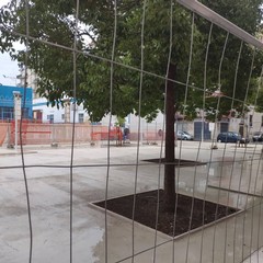 Il cantiere di piazza Redentore