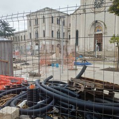 Il cantiere di piazza Redentore