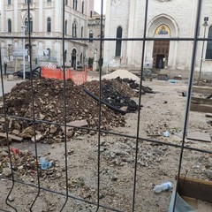 Il cantiere di piazza Redentore