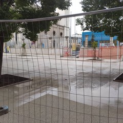 Il cantiere di piazza Redentore