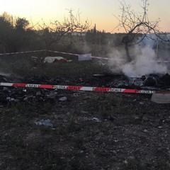 L'incendio a Santa Rita