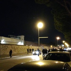 La protesta al carcere di Bari